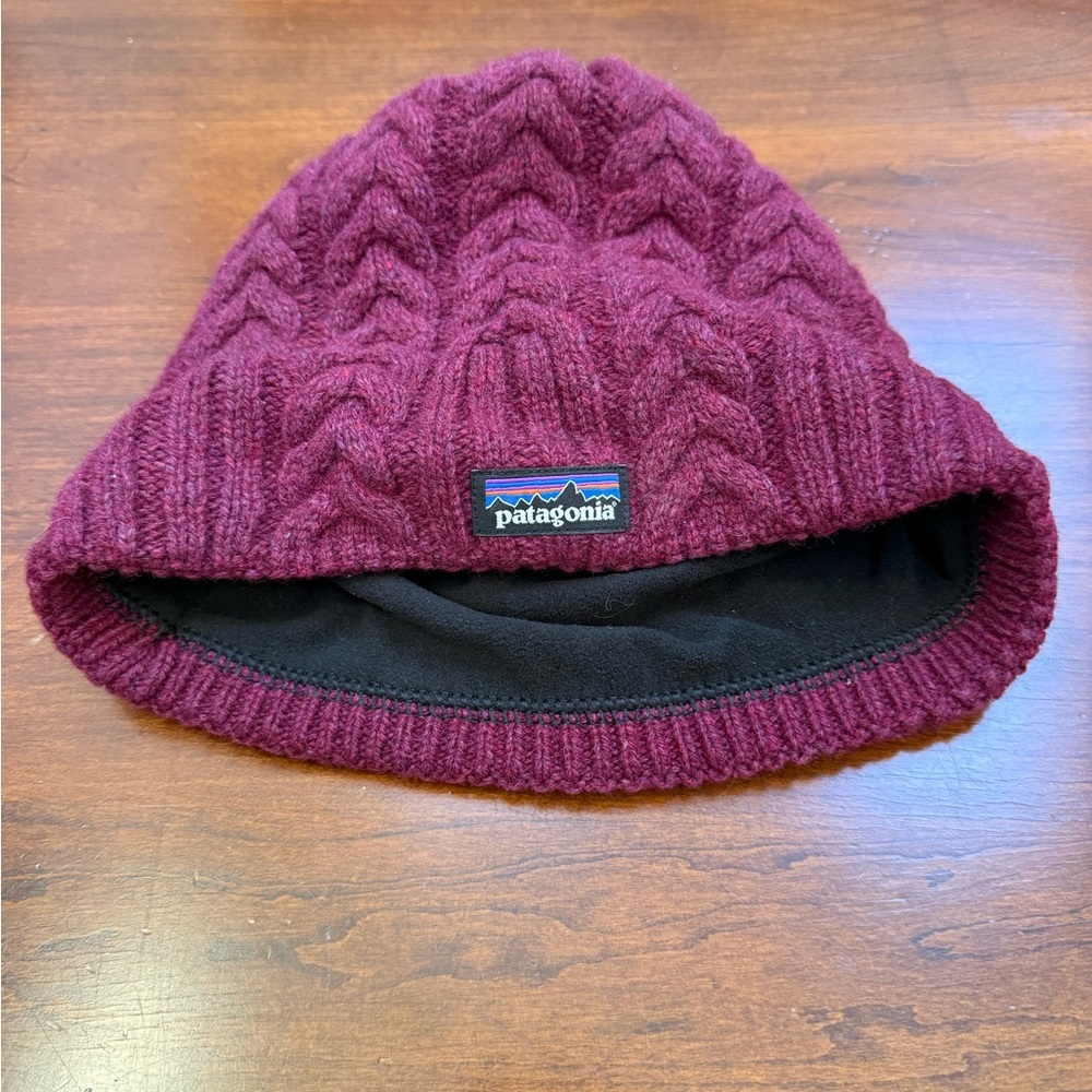 Patagonia Burgundy Knit Beanie